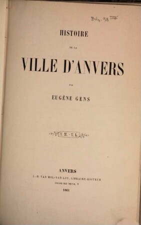 Histoire de la ville d'Anvers