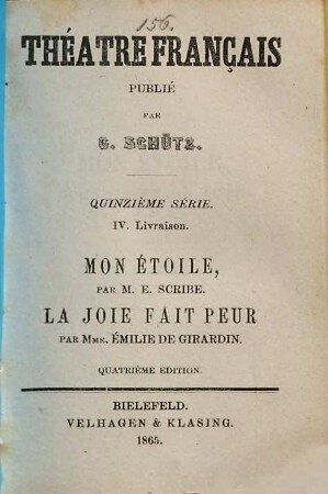 Mon étoile : [comédie en un acte]