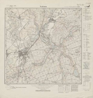 3254 (alte Nr.: 1701) Neudamm, Meßtischblatt (4cm - Karte)