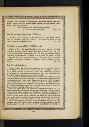Die Konterbandeladung der "Lusitania".