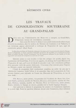 Les travaux de consolidation souterraine au Grand-Palais