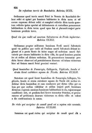 Rubrica CCXLI. - Rubrica CCLX.