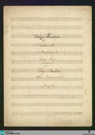 Waltzes - Don Mus.Ms. 2385 : vlc, pf