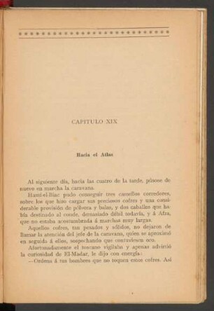 Capítulo XIX - Hacia el Atlas