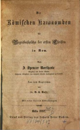 Sammlung von klassischen Werken der neuern katholischen Literatur Englands in deutscher Übersetzung. 10