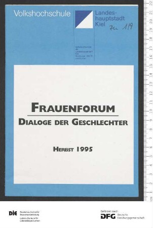 Frauenforum 1. Semester 1995/1996