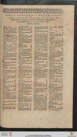 Index Rerum