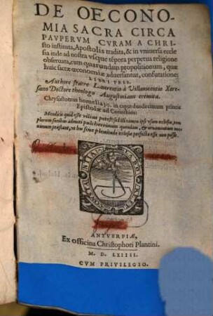 De Oeconomia sacra circa Pauperum Curam
