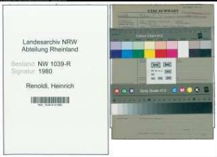 Entnazifizierung Heinrich Renoldi , geb. 25.09.1875 (Konrektor)