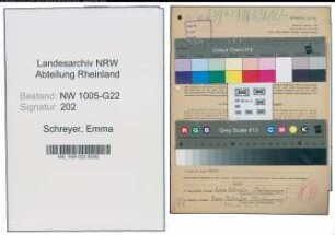 Entnazifizierung Emma Schreyer , geb. 08.07.1897 (Geschaeftsinhaberin)