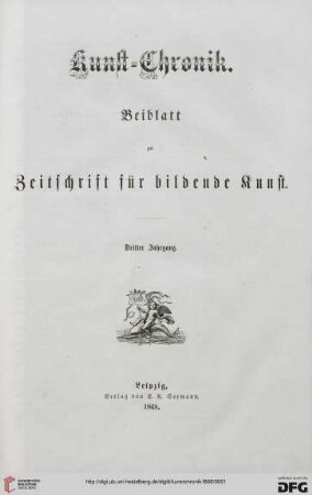 3: Kunstchronik: Wochenschrift für Kunst und Kunstgewerbe