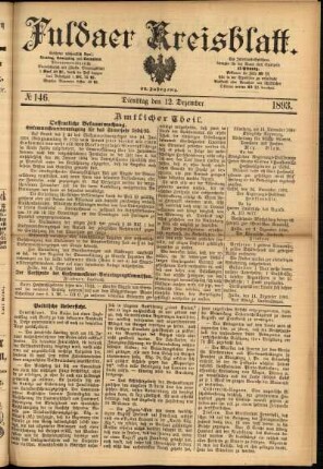 Ausgabe vom Dienstag, den 12. Dezember 1893.