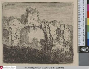 [Ruine mit Rundbogen; The ruin]