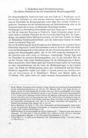 2. Sicherheit durch Demokratisierung: Die frühen Direktiven für die französische Besatzungspolitik