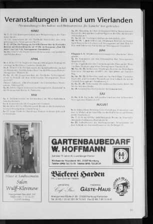 Veranstaltungen in und um Vierlanden