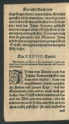 Das XXXVIII. Capitel.