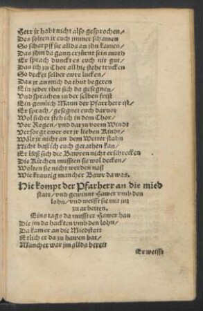 Hie kompt der Pfarherr an die miedstatt ...