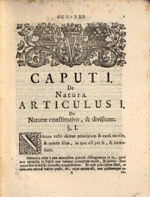 Consideratio physica naturae et artis