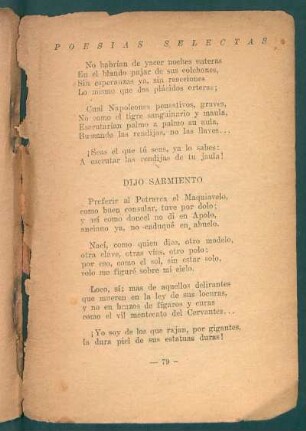 Dijo Sarmiento