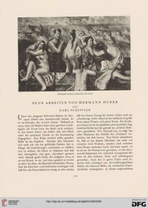 Neue Arbeiten von Hermann Huber