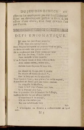 Defi Enigmatique