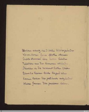 Unterm schutz von dichten blättergründen : [SW III: H14]; [SW III, S. 83/143]