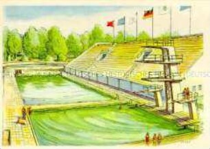 Das Schwimmstadion im Friedrichshain