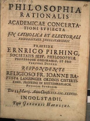 Philosophia rationalis