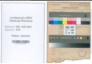 Entnazifizierung Heinrich Weber , geb. 01.06.1895 (Kaufm.Direktor)