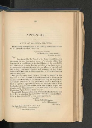 1. Study of Colonial Subjects.