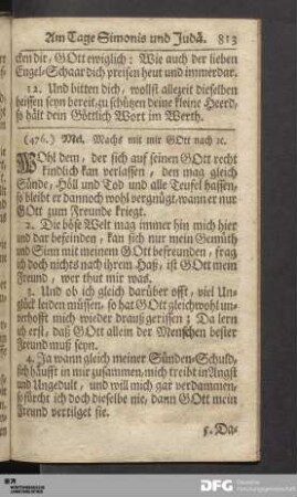 Am Tage Simonis und Judä.