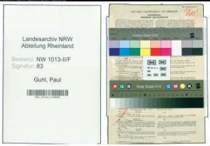 Entnazifizierung Paul Guhl , geb. 23.08.1896 (Angestellter)
