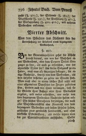 Vierter Abschnitt. - Fünfter Abschnitt.