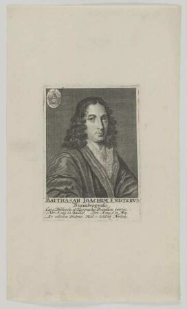 Bildnis des Balthasar Ioachim Endtervs