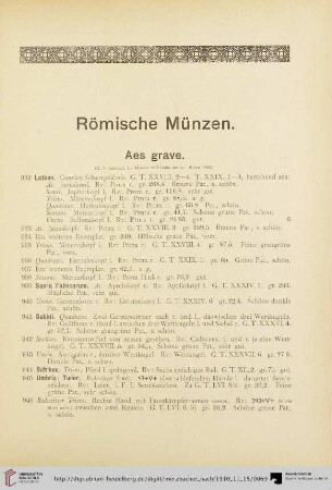 Römische Münzen (Nr. 932 - 2241)