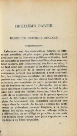 Deuxième Partie - Bases De Critique Sociale