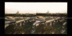 Lange Brücke, heute Anna-Ebert-Brücke, über die Alte Elbe, Magdeburg