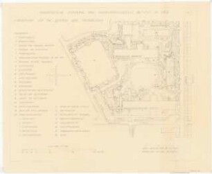 Gartenanlage Pädagogische Akademie Köln: Vorentwurf für die Garten- und Freianlagen: Grundriss 1:500