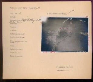 Foto einer russischen Stellung westlich von Zlota Gora (Luftbild)