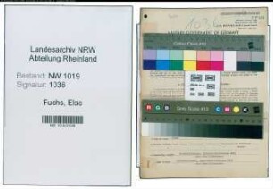 Entnazifizierung Else Fuchs , geb. 29.08.1915 (Kindergaertnerin)