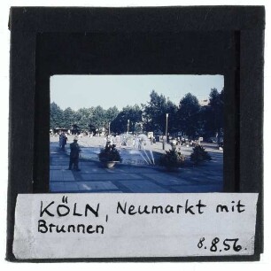 Köln, Neumarkt,Köln, Brunnen auf dem Neumarkt