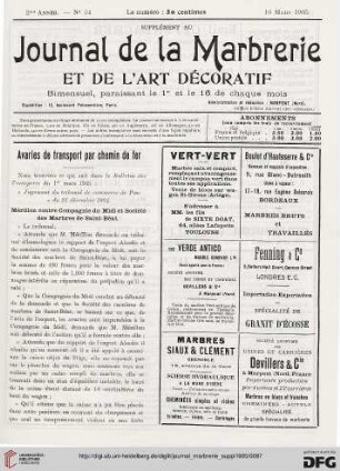 No. 34 (16 Mars 1905)