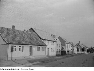 Ansicht einer Dorfstraße im Harz