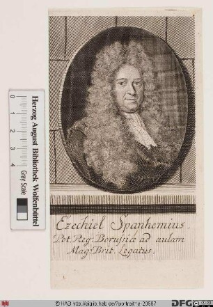 Bildnis Ezechiel Spanheim (1701 Frhr. von)