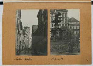 Pelzerstraße, Stettin. Rossmarkt, Stettin: Ansichten (aus: Skizzen- und Fotoalbum 25)
