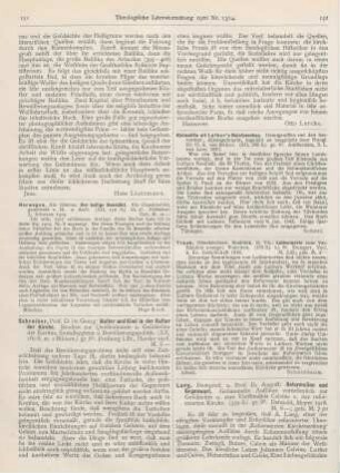151-152 [Rezension] Schreiber, Georg, Mutter und Kind in der Kultur der Kirche