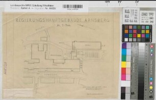 Arnsberg, Bezirksregierung, Regierungsgebäude, Seibertzstr. 1, Grundriss