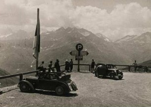 Österreich. Großglockner-Hochalpenstraße. Am Parkplatz Hochtor (2504 m ü. A.)