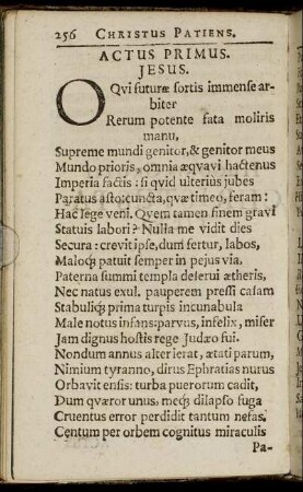 Actus Primus. Jesus. - Actus Quintus. Josephus Arimathensis. Nicodemus.