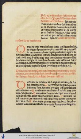 Ordo ad visitandum infirmum cum oleo sacro